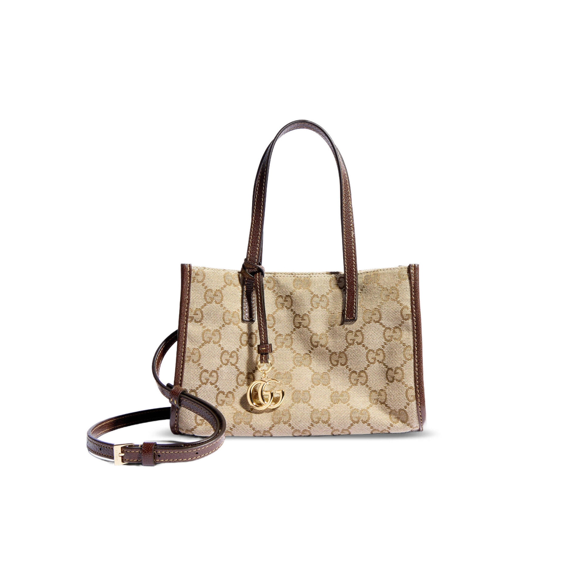 GUCCI SMALL TOTE BAG WITH DOUBLE G CHARM A006WK (20*14*8.5cm)